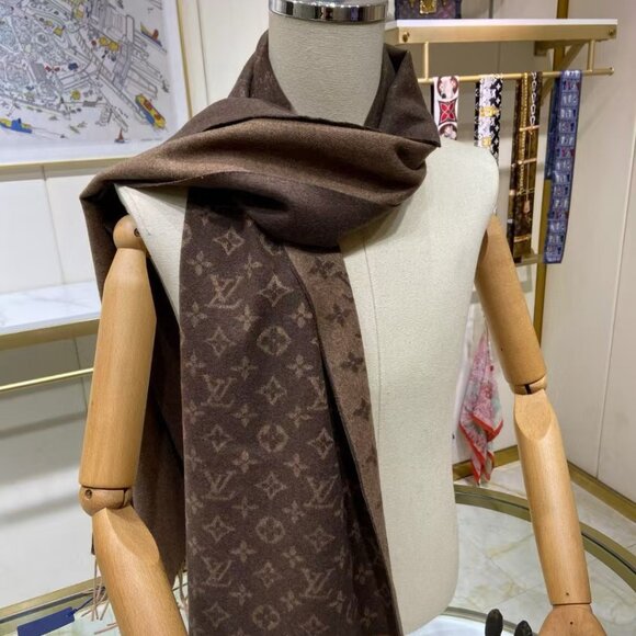 Louis Vuitton Brown Monogram Scarf - Picture 3 of 5